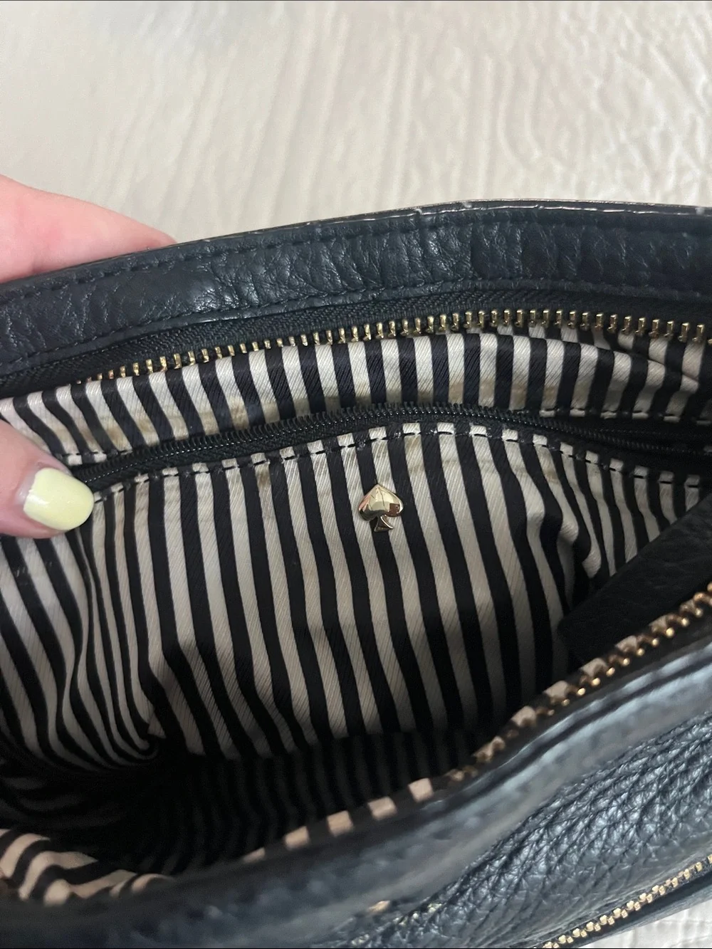 Kate Spade New York Cobble Hill Ellen Black Leather Crossbody Bag